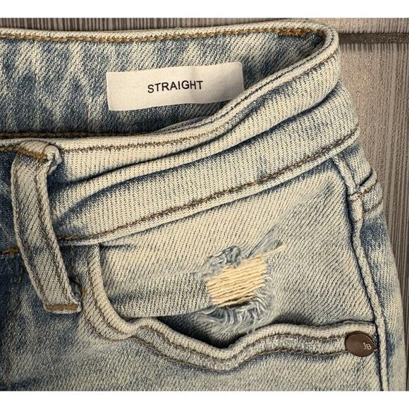 Judy Blue The Bees Knees Straight Fit Size 0/24 High Waisted Bottom Slit - Picture 7 of 11